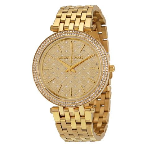 michael kors women watch gold|black and gold female watch.